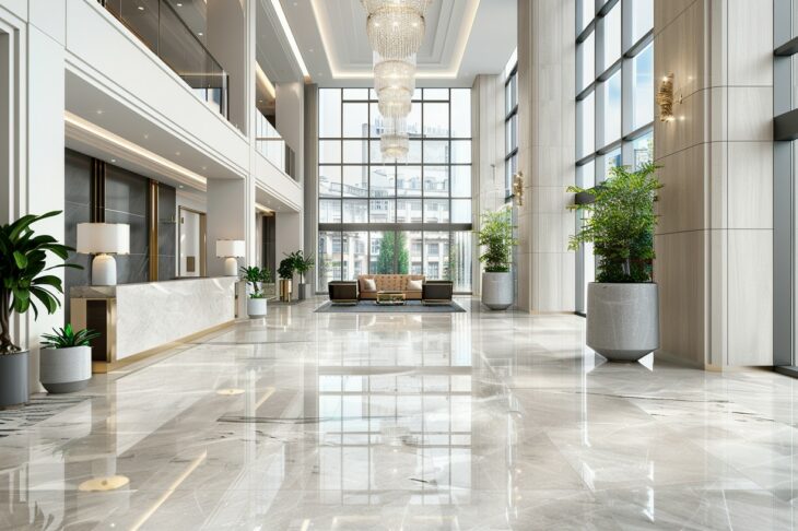 Marble Lobby Cleaning in London Commercial Buildings: Protecting a Surface That Punishes Mistakes